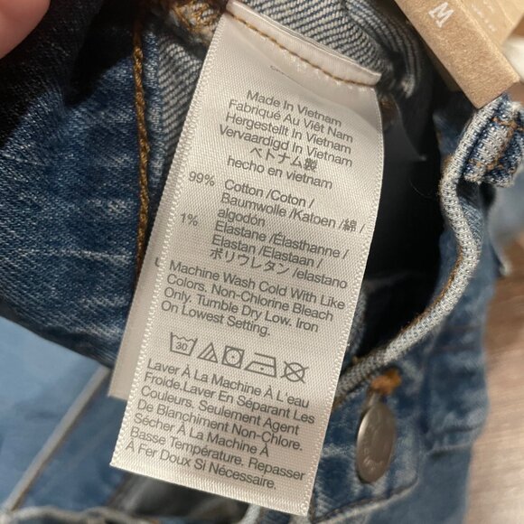 NWT Madewell Tall Emmett Wide Leg Jean Sz 26T Lakecourt Wash 33" Full Length - Picture 13 of 14